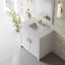 James Martin Bellshire 36" Single Bathroom Vanity, Bright White