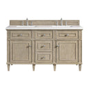 James Martin Lorelai 60" Double Bathroom Vanity, Whitewashed Oak