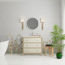 James Martin Celeste 36" Single Bathroom Vanity, Sunwashed Oak with Embossed Shagreen Drawer Fronts