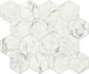 Charme Evo Michelangelo Extra White Mosaic D Marble Look Porcelain Mosaics 12x10