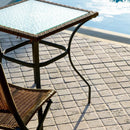 Chiaro Tumbled 2x2 Travertine Mosaics 12x12