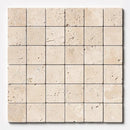 Chiaro Tumbled 2x2 Travertine Mosaics 12x12