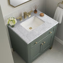 James Martin Chicago 30" Single Bathroom Vanity, Smokey Celadon