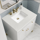 James Martin Chicago 30" Single Bathroom Vanity, Glossy White