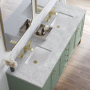 James Martin Chicago 72" Double Bathroom Vanity, Smokey Celadon