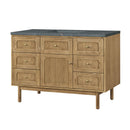 James Martin Laurent 48" Dual Mount Single Bathroom Vanity, Light Natural Oak