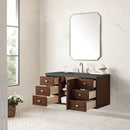 James Martin Amberly 48" Dual Mount Single Bathroom Vanity, Mid-Century Walnut