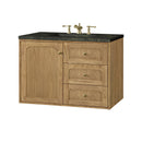 James Martin Laurent 36" Dual Mount Single Bathroom Vanity, Light Natural Oak