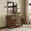 James Martin Brookfield 60" Single Bathroom Vanity, Pecan