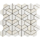 Concha Textured 3d Hexagon Limestone Mosaics 10 3/8x12