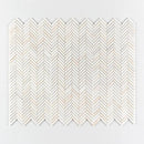Confetti Honed Herringbone 5/8x3 Marble Mosaics 10 7/16x12 13/16