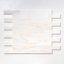 Flecked Canvas Honed Subway Marble Tiles 3x12