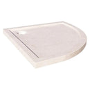 Cream Royal Marble Polished Corner Shower Base 36x36x2 Inches