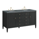 James Martin Myrrin 60" Double Bathroom Vanity, Carbon Oak