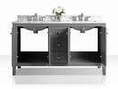 Maili Bathroom Vanity with Sink and Carrara White Marble Top Cabinet Set Villohome