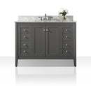Shelton Bathroom Vanity with Sink and Carrara White Marble Top Cabinet Set Villohome