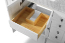 Shelton Bathroom Vanity with Sink and Carrara White Marble Top Cabinet Set Villohome