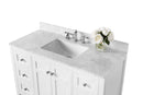 Maili Bathroom Vanity with Sink and Carrara White Marble Top Cabinet Set Villohome