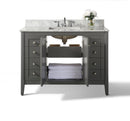 Shelton Bathroom Vanity with Sink and Carrara White Marble Top Cabinet Set Villohome