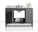 Kayleigh Bathroom Vanity with Sink and Carrara White Marble Top Cabinet Set Villohome