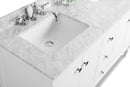 Kayleigh Bathroom Vanity with Sink and Carrara White Marble Top Cabinet Set Villohome