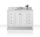 Shelton Bathroom Vanity with Sink and Carrara White Marble Top Cabinet Set Villohome