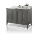 Shelton Bathroom Vanity with Sink and Carrara White Marble Top Cabinet Set Villohome