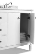Kayleigh Bathroom Vanity with Sink and Carrara White Marble Top Cabinet Set Villohome