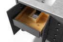Shelton Bathroom Vanity with Sink and Carrara White Marble Top Cabinet Set