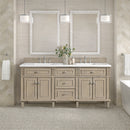 James Martin Lorelai 72" Double Bathroom Vanity, Whitewashed Oak