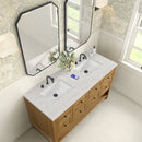 James Martin Breckenridge 60" Double Bathroom Vanity, Light Natural Oak