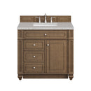 James Martin Bristol 36" Single Bathroom Vanity, Saddle Brown