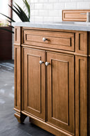 James Martin Bristol 72" Double Bathroom Vanity, Saddle Brown