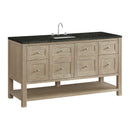 James Martin Breckenridge 60" Single Bathroom Vanity, Whitewashed Oak
