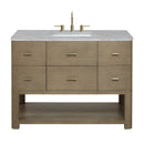 James Martin Lucian 48" Single Bathroom Vanity, Pebble Oak