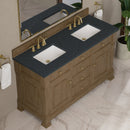 James Martin Brookfield 60" Double Bathroom Vanity, Pecan