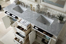 James Martin Bristol 72" Double Bathroom Vanity, Bright White