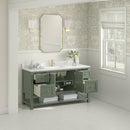 James Martin Breckenridge 60" Single Bathroom Vanity, Smokey Celadon