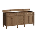 James Martin Brittany 72" Double Bathroom Vanity, Pecan
