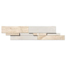 Royal Beige Honed Marble Accent Tiles New Elevation Pattern