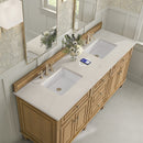 James Martin Lorelai 72" Double Bathroom Vanity, Light Natural Oak