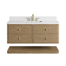 James Martin Allamari 48" Floating Single Bathroom Vanity, Dune Mist