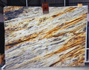 Dolce Vita White Bookmatching Marble Slabs Polished - Full Truckload one slab backlit front view
