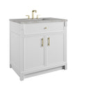 James Martin Bellshire 36" Single Bathroom Vanity, Bright White