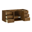 James Martin Laurent 60" Dual Mount Single Bathroom Vanity, Honey Oak