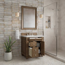 James Martin Bristol 30" Single Bathroom Vanity, Saddle Brown