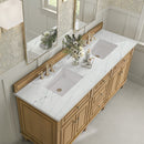 James Martin Lorelai 72" Double Bathroom Vanity, Light Natural Oak