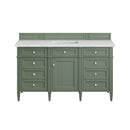 James Martin Brittany 60" Single Bathroom Vanity, Smokey Celadon