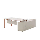 Selby · White L-Shaped Desk