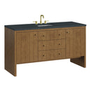 James Martin Hudson 60" Single Bathroom Vanity, Honey Oak